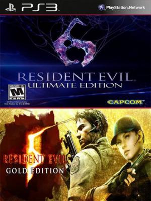 2 juegos en 1 Resident Evil 5 Gold Edition Mas Resident Evil 6 Ultimate Edition Ps3