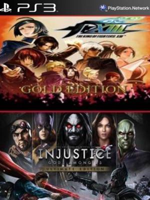 2 juegos en 1 The King of Fighters XIII GOLD EDITION Mas Injustice Gods Among Us Ultimate Edition PS3