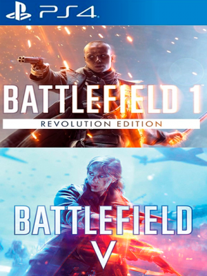 2 JUEGOS EN 1 BATTLEFIELD 1 REVOLUTION mas BATTLEFIELD V PS4